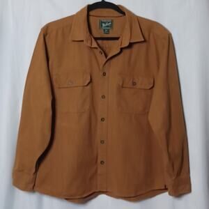 Woolrich Men's Mustard Color Out door Shirt Long Sleeve. Size 2XL